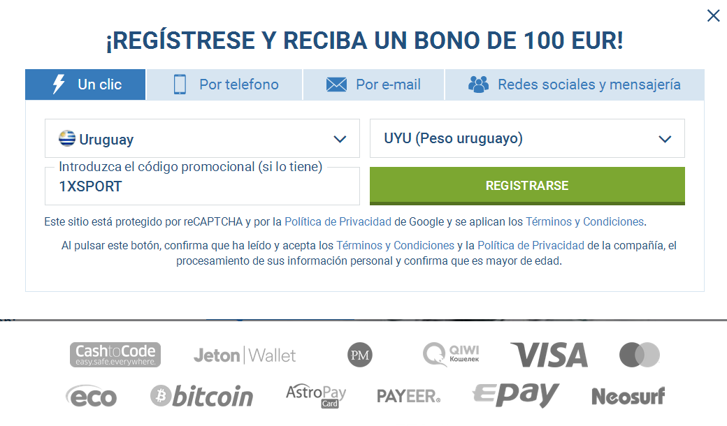 Registro Cuenta Uruguay